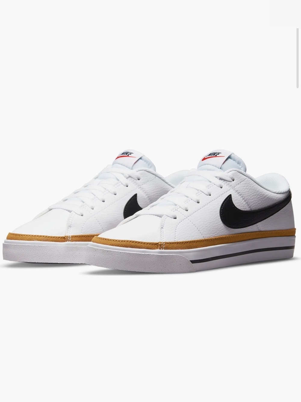 Nike Court Legacy Sneaker White & Black Size 7.5